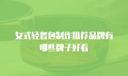 女式轻奢包制作推荐品牌有哪些牌子好看