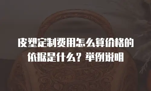 皮塑定制费用怎么算价格的依据是什么？举例说明