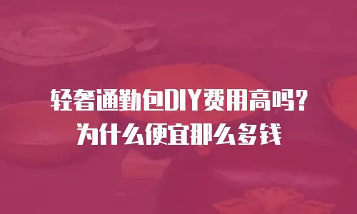 轻奢通勤包DIY费用高吗？为什么便宜那么多钱