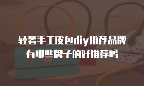 轻奢手工皮包diy推荐品牌有哪些牌子的好推荐吗