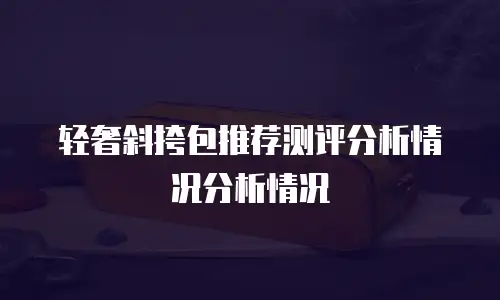轻奢斜挎包推荐测评分析情况分析情况