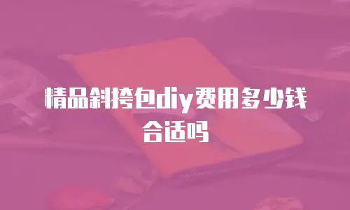 精品斜挎包diy费用多少钱合适吗