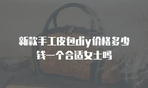 新款手工皮包diy价格多少钱一个合适女士吗
