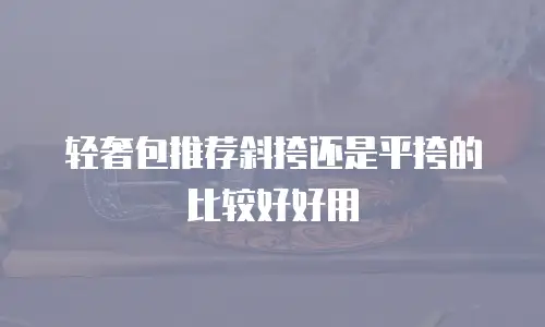 轻奢包推荐斜挎还是平挎的比较好好用