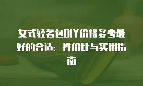 女式轻奢包DIY价格多少最好的合适：性价比与实用指南