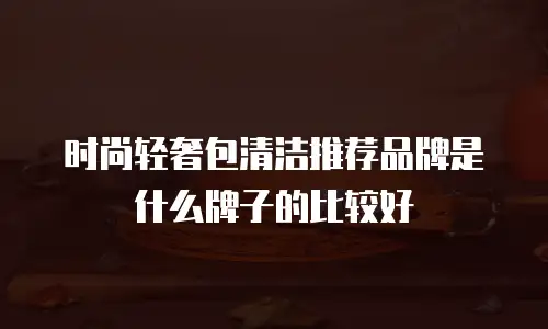 时尚轻奢包清洁推荐品牌是什么牌子的比较好