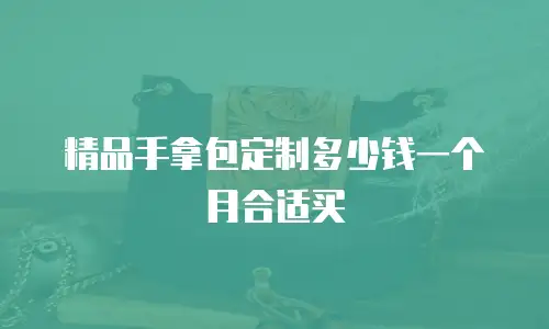 精品手拿包定制多少钱一个月合适买