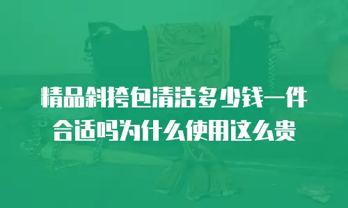 精品斜挎包清洁多少钱一件合适吗为什么使用这么贵