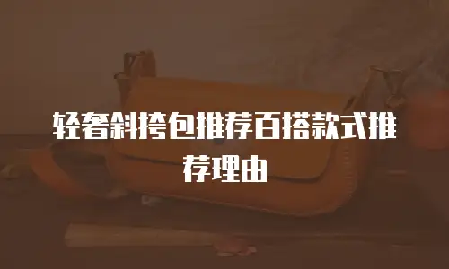 轻奢斜挎包推荐百搭款式推荐理由