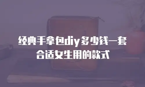 经典手拿包diy多少钱一套合适女生用的款式