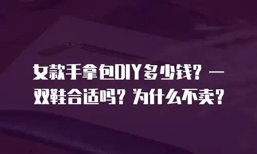 女款手拿包DIY多少钱？一双鞋合适吗？为什么不卖？