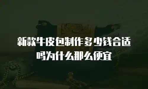 新款牛皮包制作多少钱合适吗为什么那么便宜