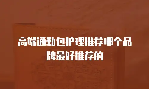 高端通勤包护理推荐哪个品牌最好推荐的