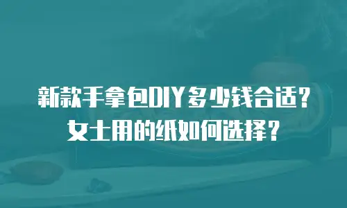 新款手拿包DIY多少钱合适？女士用的纸如何选择？