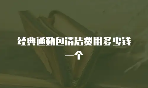 经典通勤包清洁费用多少钱一个