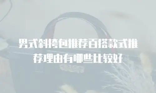 男式斜挎包推荐百搭款式推荐理由有哪些比较好