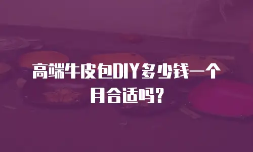 高端牛皮包DIY多少钱一个月合适吗？