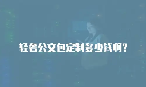 轻奢公文包定制多少钱啊？