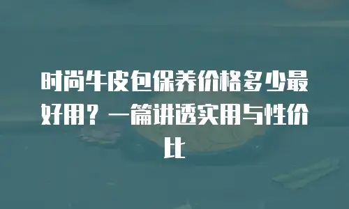时尚牛皮包保养价格多少最好用？一篇讲透实用与性价比
