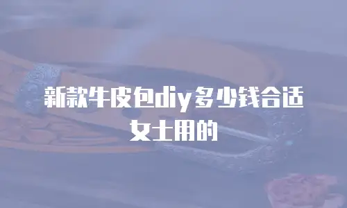新款牛皮包diy多少钱合适女士用的