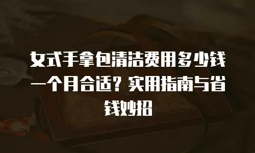 女式手拿包清洁费用多少钱一个月合适？实用指南与省钱妙招