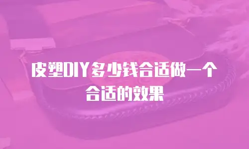 皮塑DIY多少钱合适做一个合适的效果