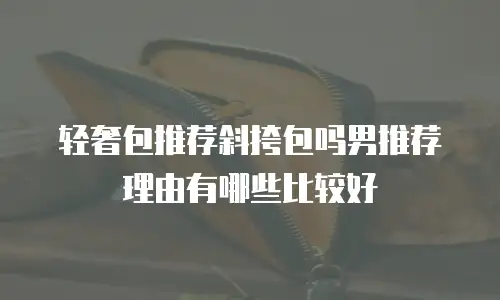 轻奢包推荐斜挎包吗男推荐理由有哪些比较好