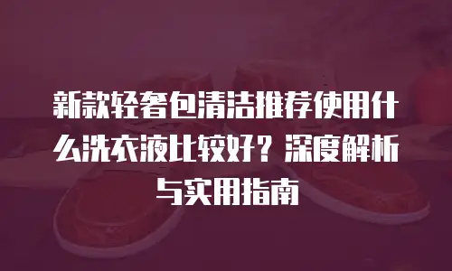 新款轻奢包清洁推荐使用什么洗衣液比较好？深度解析与实用指南
