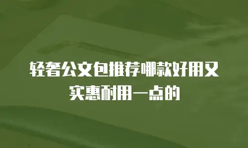 轻奢公文包推荐哪款好用又实惠耐用一点的