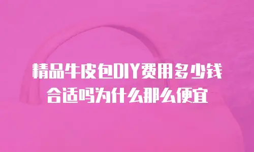 精品牛皮包DIY费用多少钱合适吗为什么那么便宜