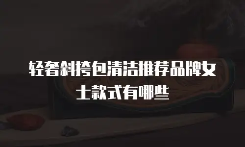 轻奢斜挎包清洁推荐品牌女士款式有哪些
