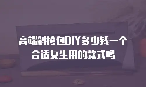 高端斜挎包DIY多少钱一个合适女生用的款式吗