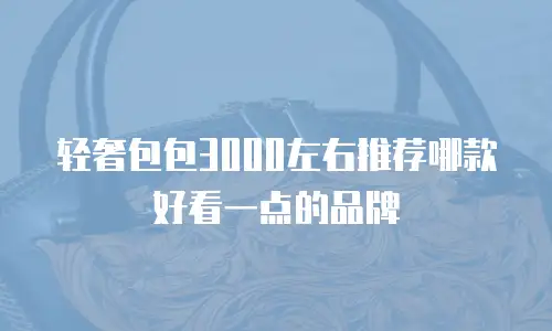 轻奢包包3000左右推荐哪款好看一点的品牌