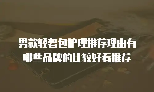 男款轻奢包护理推荐理由有哪些品牌的比较好看推荐