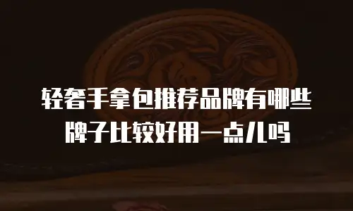 轻奢手拿包推荐品牌有哪些牌子比较好用一点儿吗