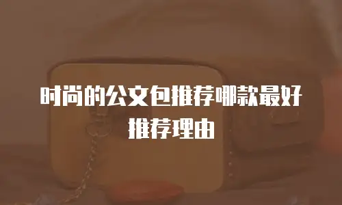时尚的公文包推荐哪款最好推荐理由