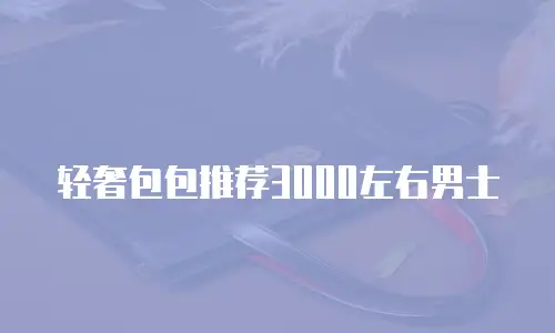 轻奢包包推荐3000左右男士