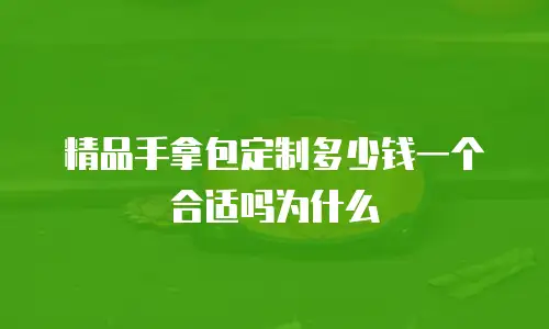 精品手拿包定制多少钱一个合适吗为什么