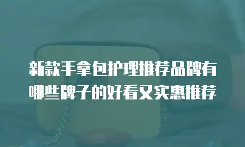 新款手拿包护理推荐品牌有哪些牌子的好看又实惠推荐