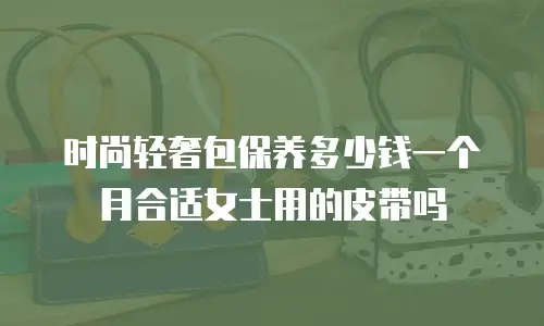 时尚轻奢包保养多少钱一个月合适女士用的皮带吗
