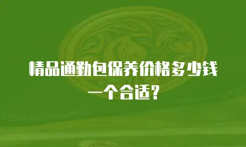 精品通勤包保养价格多少钱一个合适？
