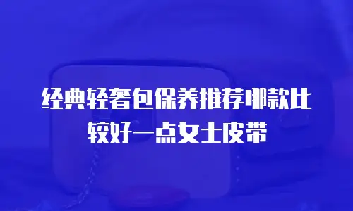经典轻奢包保养推荐哪款比较好一点女士皮带