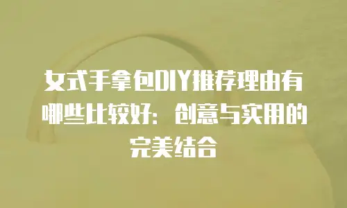 女式手拿包DIY推荐理由有哪些比较好：创意与实用的完美结合