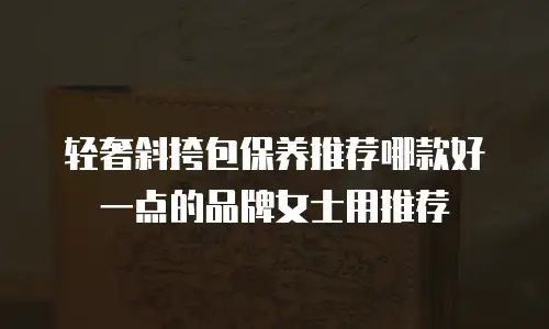 轻奢斜挎包保养推荐哪款好一点的品牌女士用推荐