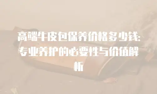 高端牛皮包保养价格多少钱：专业养护的必要性与价值解析