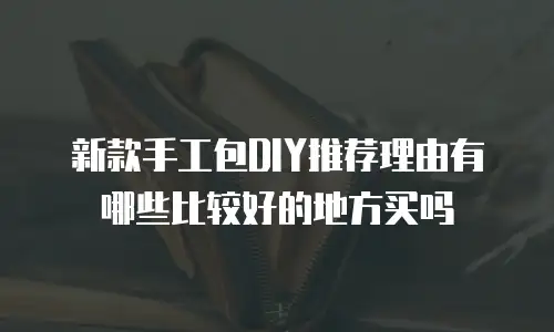 新款手工包DIY推荐理由有哪些比较好的地方买吗