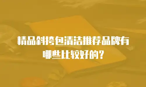 精品斜挎包清洁推荐品牌有哪些比较好的？