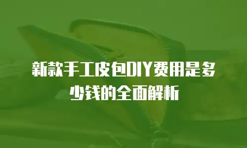 新款手工皮包DIY费用是多少钱的全面解析