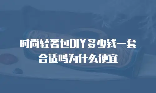 时尚轻奢包DIY多少钱一套合适吗为什么便宜