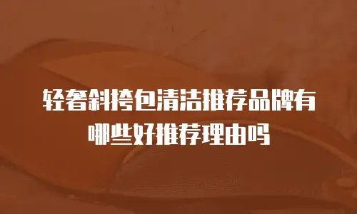 轻奢斜挎包清洁推荐品牌有哪些好推荐理由吗